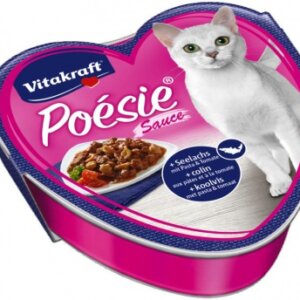Vitakraft Poésie Sauce tőkehallal és paradicsomos tésztával macskáknak 85 g