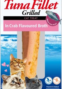 Inaba Cat Grilled Tuna Fillet - rák ízesítésű levesbe mártva 15 g