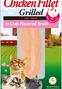 Inaba Cat Grilled Chicken Fillet - rák ízesítésű húslevesbe mártva 25 g