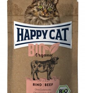 Happy Cat Bio Organic alutasakos eledel - marhával 85 g
