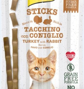 GimCat Sticks pulyka és nyúl 4 x 5 g