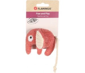 Flamingo Blaro elefánt macskajáték Piros - 8.5 x 5 x 7 cm