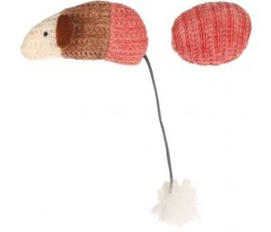 Flamingo Blaro egér labdával macskajáték Piros 1 db