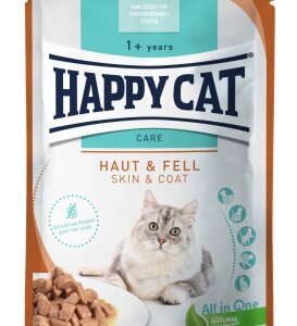 Happy Cat pouch szósz sensitive skin&coat macskák részére 20 x 85 g