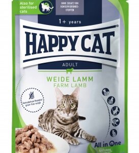Happy Cat pouch szósz culinary bárány állateledel macskák részére 85 g