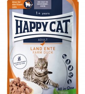 Happy Cat pouch szósz culinary kacsa macskák részére 85 g