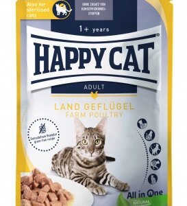 Happy Cat pouch szósz culinary baromfi állateledel macskák részére 85 g