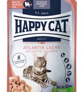 Happy Cat pouch szósz culinary lazac macskák részére 85 g