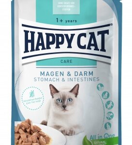 Happy Cat pouch szósz sensitive stomach&intestines macskák részére 85 g