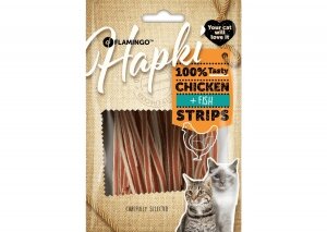 Flamingo Snack - Hapki Strips csirkés és halas csíkok 50 g