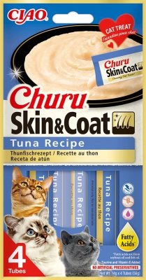 Inaba Cat Ciao Churu Skin&Coat - tonhal 4 x 14 g