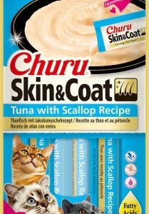 Inaba Cat Ciao Churu Skin&Coat - tonhal-fésűkagyló 4 x 14 g
