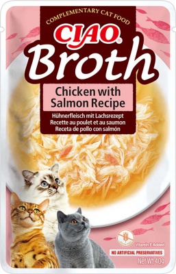 Inaba Cat Ciao Broth - csirke-lazac 40 g