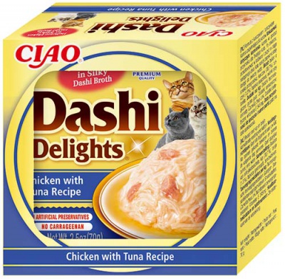 Inaba Cat Ciao Dashi Delights - csirke-tonhal 70 g