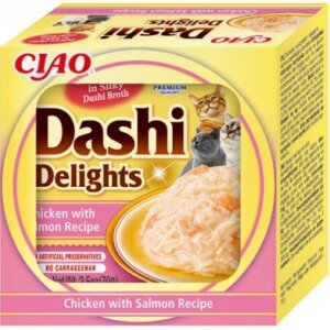 Inaba Cat Ciao Dashi Delights - csirke-lazac 70 g