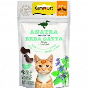 GimCat Crunchy Snack - kacsa-macskamenta 50 g