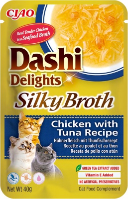 Inaba Cat Ciao Dashi Delights Silky Broth - csirke-tonhal 40 g