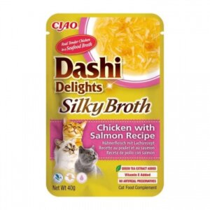 Inaba Cat Ciao Dashi Delights Silky Broth - csirke-lazac 40 g