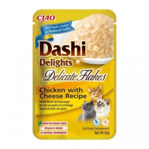 Inaba Cat Ciao Dashi Flakes - csirke-sajt 40 g