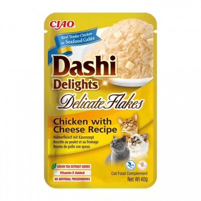 Inaba Cat Ciao Dashi Flakes - csirke-sajt 40 g