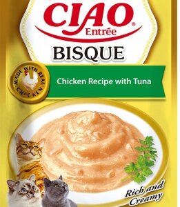 Inaba Cat Ciao Entrée Bisque Chicken with Tuna - csirke-tonhal 40 g