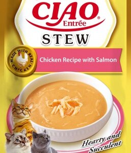 Inaba Cat Ciao Entrée Stew Chicken with Salmon - csirke-lazac 40 g