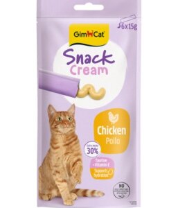 GimCat Snack Cream Chicken 6 x 15 g