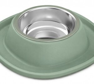 ZooBeeDoo etetőtál Soft Touch Inox zöld 0.23 l