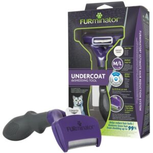 FURminator aljszőrkefe rövid szőrű, nagytestű macskáknak (M/L)