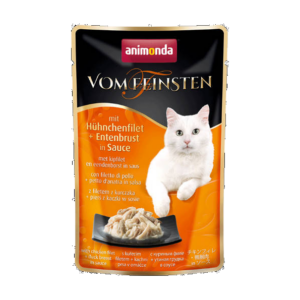 Animonda Vom Feinsten Pouch (csirkefilé,kacsamell szószban) alutasakos - Felnőtt macskák részére (50g) 18db