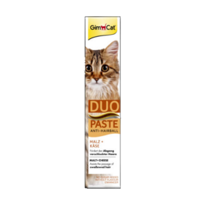 GimCat Anti Hairball Duo Paste Käse, Malz - kiegészítő eleség (szőroldó) paszta macskák részére (50g)