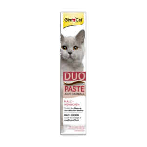 GimCat Anti Hairball Duo Paste Hühnchen ,Malz - kiegészítő eleség (szőroldó) paszta macskák részére (50g)