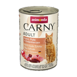 Animonda Carny Adult (csirke,pulyka,kacsaszív) konzerv - Felnőtt macskák részére (400g)