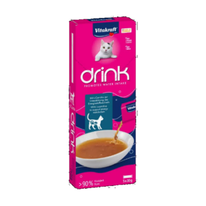 Vitakraft Drink salmon flavor+L-carnitine - jutalomfalat (lazac, L-Carnitin) macskák részére (5x30g)