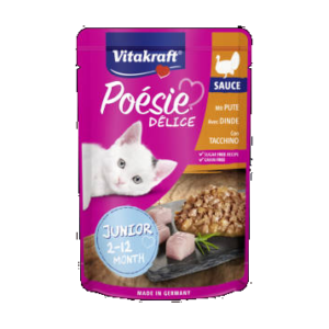 Vitakraft Junior Poésie Déli Sauce - nedvestáp (pulyka) kölyök macskák részére (85g)