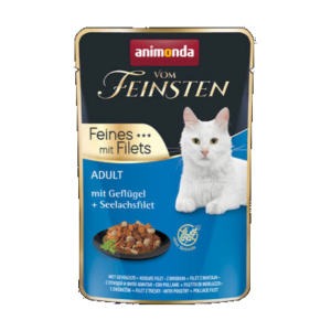 Animonda Vom Feinsten Fines Filets - (szárnyas, tengeri lazacfilé) felnőtt macskák részére (85g)