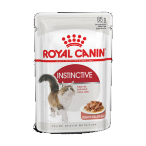 Royal Canin Feline Adult (Instictive Gravy) - alutasakos (hús,pecsenyelé) eledel macskák részére (85g)