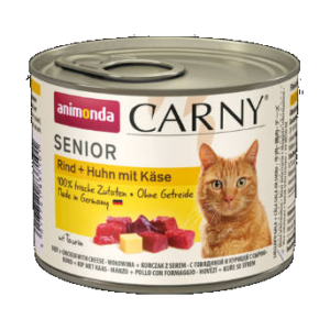 Animonda Carny Senior (csirke,marha,sajt) konzerv - Idős macskák részére (200g)