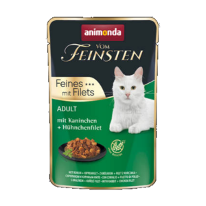 Animonda Vom Feinsten Feines Filets (nyúl, csirkemellfilé) alutasakos macskák részére (85g)