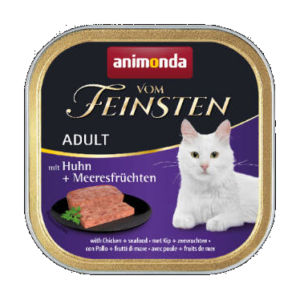 Animonda Vom Feinsten Adult (csirke, tengergyümölcseivel) alutálkás - Felnőtt macskák részére (100g)
