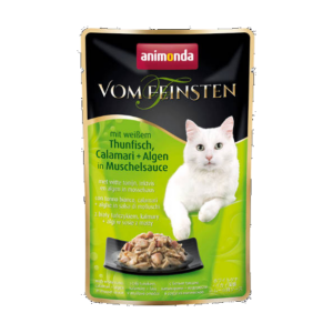 Animonda Vom Feinsten Pouch (tonhal,tintahal,alga,kagylószószban) alutasakos - Felnőtt macskák részére (50g) 18db