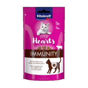 Vitakraft Vita Szívek- Immunity, marhás jutalom falat cicáknak 40g