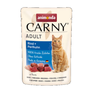 Animonda Carny Adult (marha,gyöngytyúk) alutasakos - Felnőtt macskák részére (85g)
