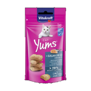 Vitakraft Cat Yums Snack - puha jutalomfalat (lazaccal) macskák részére (40g)