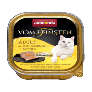 Animonda Vom Feinsten Gourmet (pulyka,marha,sárgarépa) alutálkás -Felnőtt macskák részére (100g)