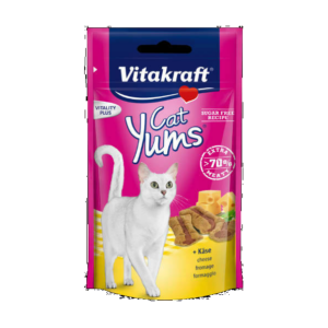Vitakraft Cat Yums Snack - puha jutalomfalat (sajttal) macskák részére (40g)