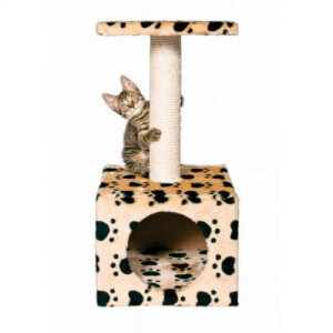 Trixie Junior Zamora Scratching Post - macskabútor (bézs, tappancs mintával) 60cm