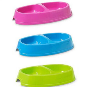 Savic Picnic Twin - Dupla tál (vegyes színekben) 2x0.15l (23.5x13cm)