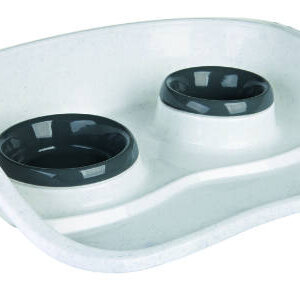 Trixie Dinner Set - Műanyag tál szett (vegyes színekben) macskák részére (0,25l /Ø 9cm és 0,3l /Ø 11cm)