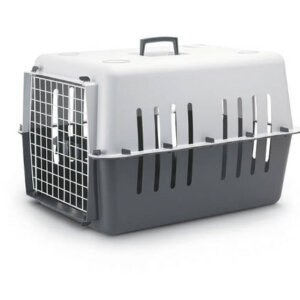 SAVIC PetCarrier 4 - szállítóbox (szürke) kutyák és macskák részére (max:15kg) 66x47x43cm
